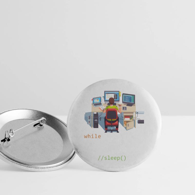 Informatik Python Programmierer Eat Code Sleep Buttons groß 56 mm (5er Pack)