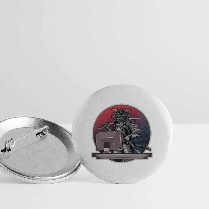 Programmer Samurai - Warrior computer - Developer Buttons large 2.2''/56 mm (5-pack)