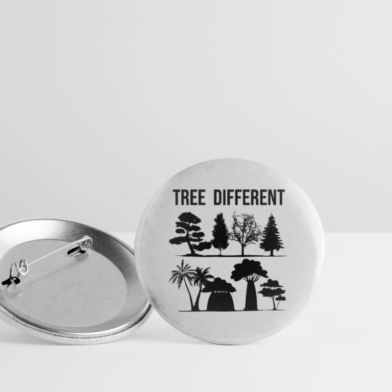 Tree Different - sei anders - sei du selbst Buttons groß 56 mm (5er Pack)
