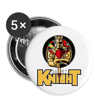 the dart Knight - Buttons large 2.2''/56 mm (5-pack) - white - Front