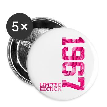 59TH BIRTHDAY PINK LIMITED EDITION 1967 - Buttons large 2.2''/56 mm (5-pack) - white - Front