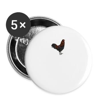 Araucana Hühner I Hühnerrasse Huhn Motiv für - Buttons groß 56 mm (5er Pack) - Weiß - Vorne