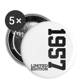 69E ANNIVERSAIRE ÉDITION LIMITÉE 1957 - Lot de 5 grands badges (56 mm) - blanc - Devant
