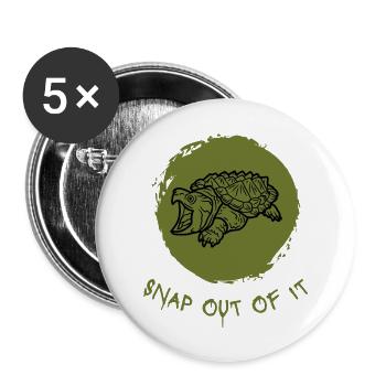 Snap out of it.. - Buttons large 2.2''/56 mm (5-pack) - white - Front