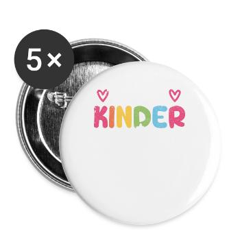 Official Kindergarten Teachers Funny Back to School - Buttons large 2.2''/56 mm (5-pack) - white - Front