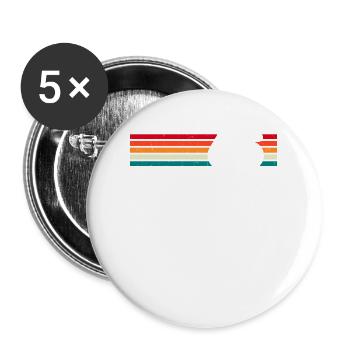 Awesome Since 1965 58th Birthday Gifts 58 Years - Buttons large 2.2''/56 mm (5-pack) - white - Front