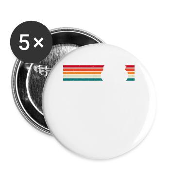 Génial depuis 1983 Cadeaux 40e anniversaire 40 ans - Lot de 5 grands badges (56 mm) - blanc - Devant