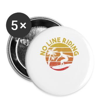 Pas de ligne Wakesurf Wake Surf Wakesurf Ride - Lot de 5 grands badges (56 mm) - blanc - Devant
