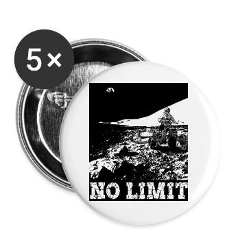 QUAD NOLIMIT - Buttons groß 56 mm (5er Pack) - Weiß - Vorne