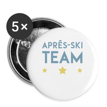 Après Ski 2023 Krone - Buttons large 2.2''/56 mm (5-pack) - white - Front