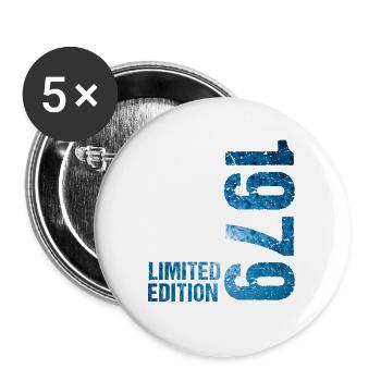18 JAHRE 18. GEBURTSTAG LIMITED EDITION 1979 - Buttons groß 56 mm (5er Pack) - Weiß - Vorne