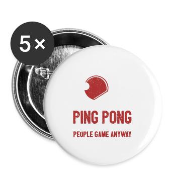 It's okay if you don't like ping pong Funny - Buttons large 2.2''/56 mm (5-pack) - white - Front