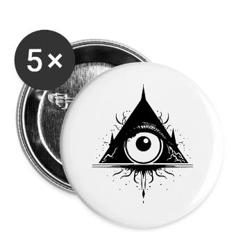 The Eye of Wisdom 2 - Buttons large 2.2''/56 mm (5-pack) - white - Front