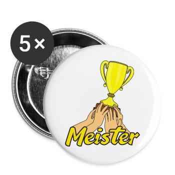 The Meister Design - Buttons large 2.2''/56 mm (5-pack) - white - Front