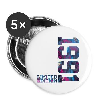 35E ANNIVERSAIRE 35 ANS ÉDITION LIMITÉE 1991 - Lot de 5 grands badges (56 mm) - blanc - Devant