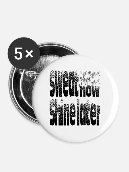 FITNESSSTUDIO - Buttons groß 56 mm (5er Pack) - Weiß