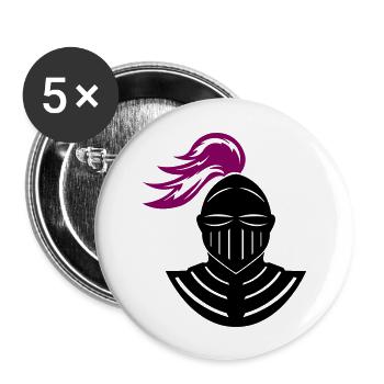 knight - Buttons large 2.2''/56 mm (5-pack) - white - Front