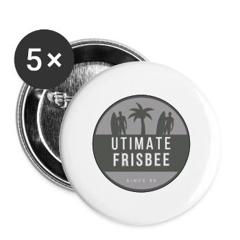 Ulti Beach 10 - Buttons large 2.2''/56 mm (5-pack) - white - Front