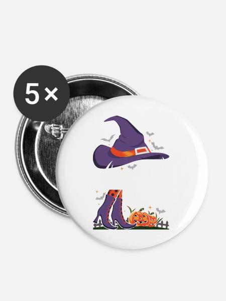 I'm the Abuela Witch - Buttons groß 56 mm (5er Pack) - Weiß
