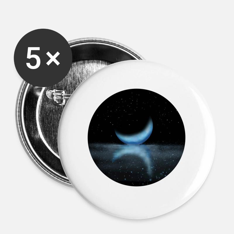 Moon - Buttons large 2.2''/56 mm (5-pack) - white