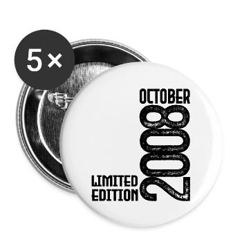 October 2008 Anniversary Gift. October 2008. - Buttons large 2.2''/56 mm (5-pack) - white - Front