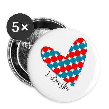 NOËL. ANNEE. ANNIVERSAIRE. RETRAITE. PAPA. MAMAM. - Lot de 5 grands badges (56 mm) - blanc - Devant