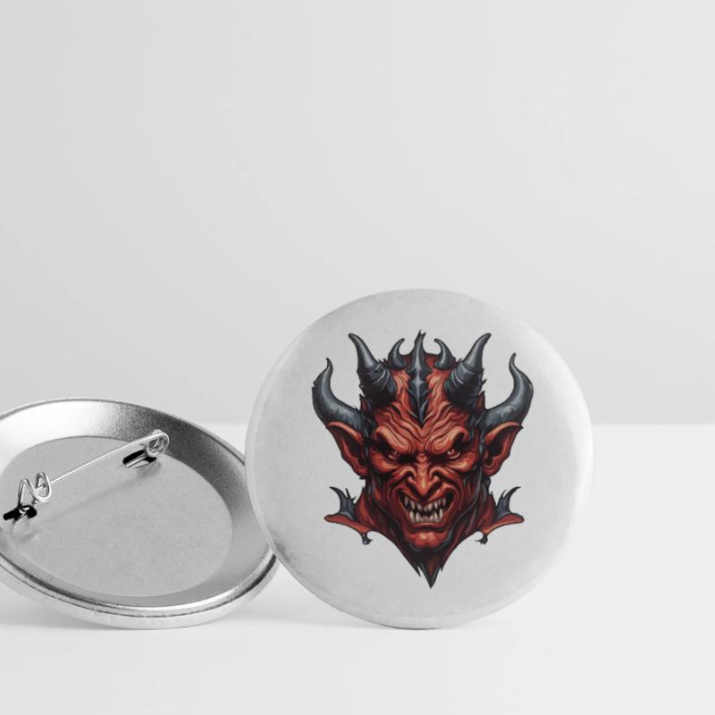 Devil / Hell / Horror / Devilish / Evil Buttons large 2.2''/56 mm (5-pack)