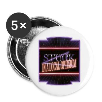 Christmas Pajama This Funny Robotics Tshirt - Buttons large 2.2''/56 mm (5-pack) - white - Front