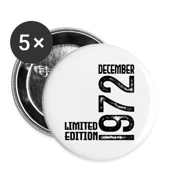 Birthday Gift December 1972. December 1972. - Buttons large 2.2''/56 mm (5-pack) - white - Front
