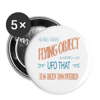 ass hoodies and sweatshirts sayings alien pun - Buttons groß 56 mm (5er Pack) - Weiß - Vorne