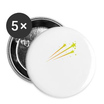 shooting stars, night sky, astronomy - Buttons large 2.2''/56 mm (5-pack) - white - Front