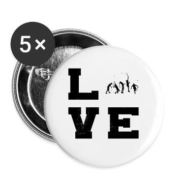 Tennis Tennis Tennis Hommes Jouer au tennis - Lot de 5 grands badges (56 mm) - blanc - Devant