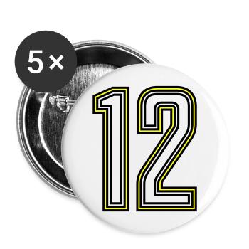12 - Buttons groß 56 mm (5er Pack) - Weiß - Vorne