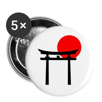 Torii - Buttons large 2.2''/56 mm (5-pack) - white - Front