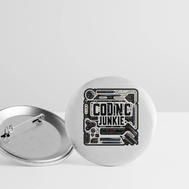 Coding Junkie 11 Buttons large 2.2''/56 mm (5-pack)