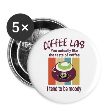 Coffee Mug with Opinion - Funny - Buttons large 2.2''/56 mm (5-pack) - white - Front