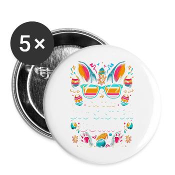 I'm The Big Sister Bunny - Buttons groß 56 mm (5er Pack) - Weiß - Vorne