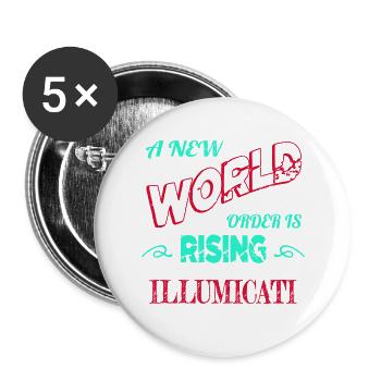 avocats, chat, humour, amoureux des animaux, présent, chats - Lot de 5 grands badges (56 mm) - blanc - Devant