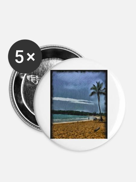 Ontspanning - Buttons groot 56 mm (5-pack) - wit