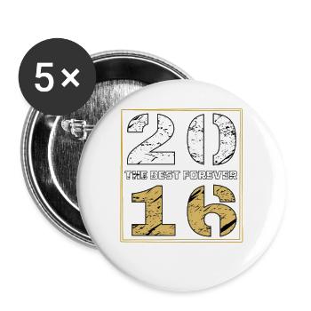 THE BEST FOREVER 2016 - Buttons large 2.2''/56 mm (5-pack) - white - Front