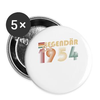 Legendary since 1954 - Buttons large 2.2''/56 mm (5-pack) - white - Front