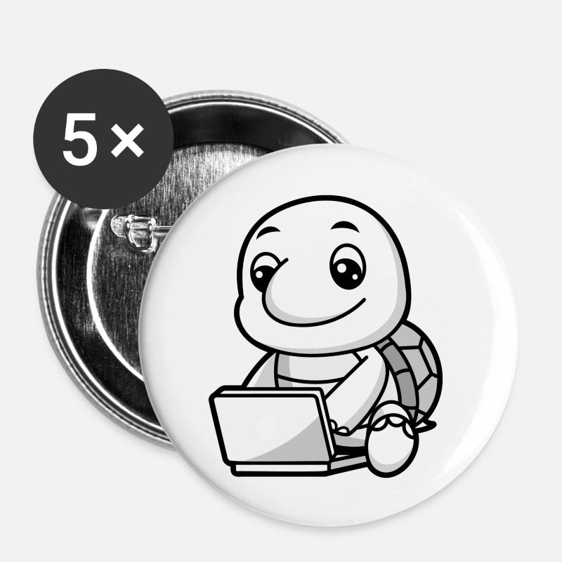 Marine Conservation - Buttons large 2.2''/56 mm (5-pack) - white