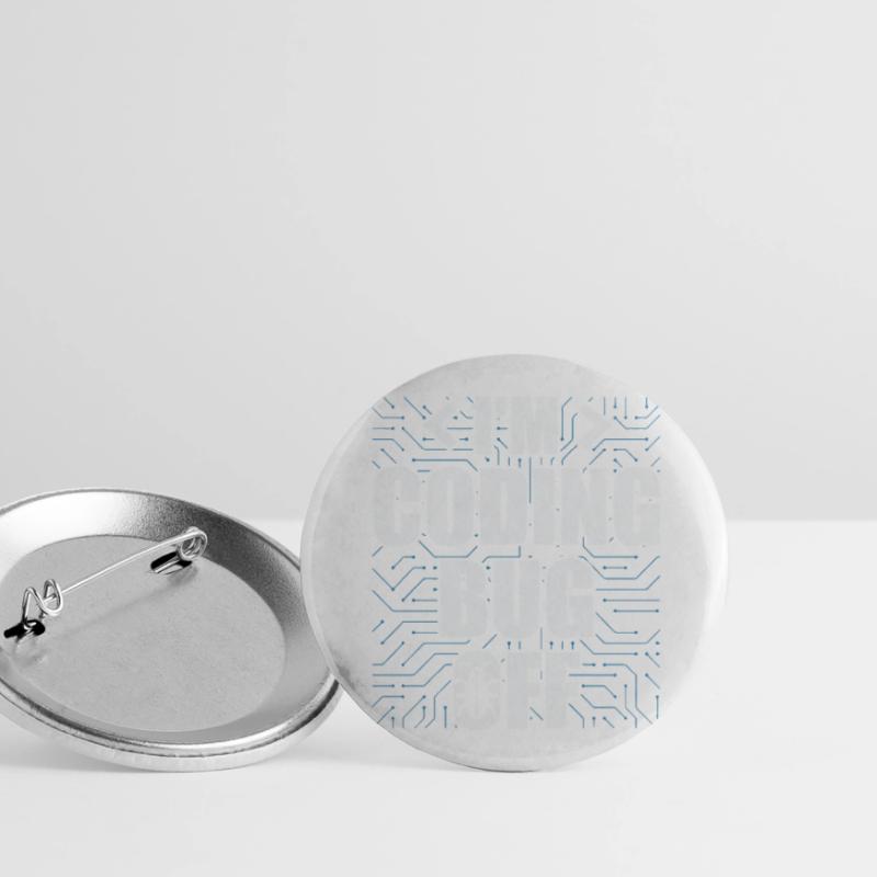 Ich bin Coding Bug Off It Specialists Software Buttons groß 56 mm (5er Pack)
