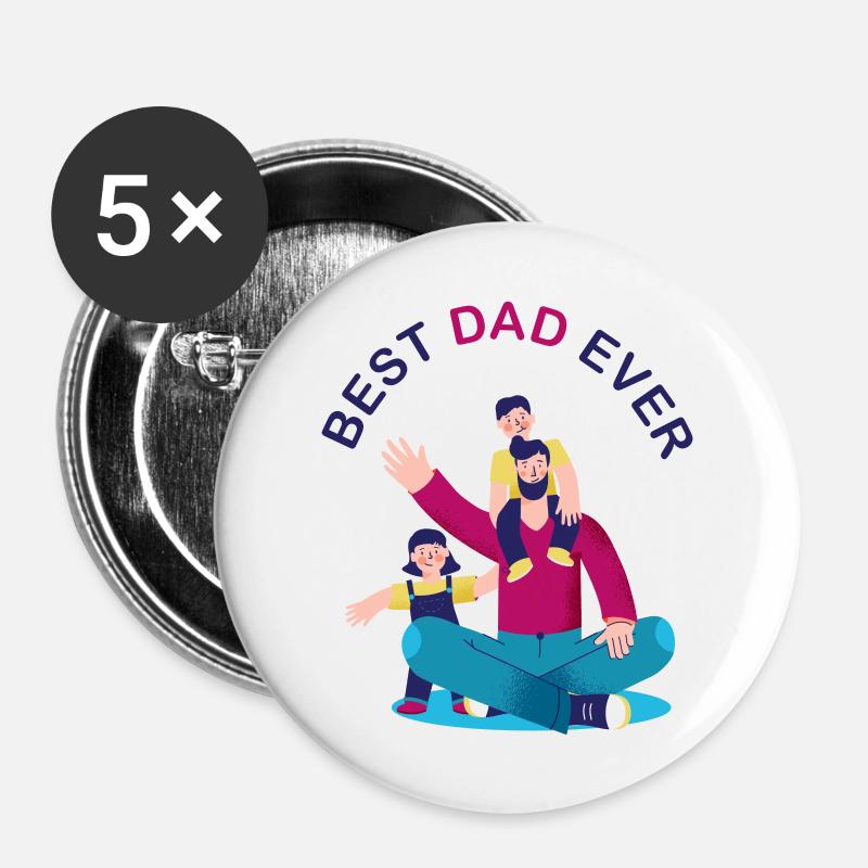 The Best Pope Who Ever Lived - Buttons large 2.2''/56 mm (5-pack) - white