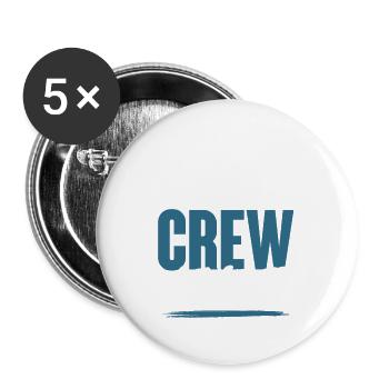 Équipe de fléchettes - Lot de 5 grands badges (56 mm) - blanc - Devant