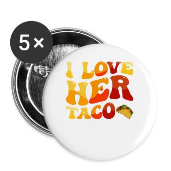Cinco de Mayo - Buttons groß 56 mm (5er Pack) - Weiß - Vorne