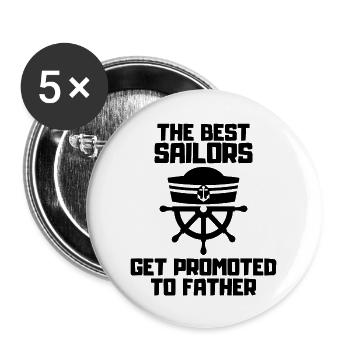Sailing, Sailing, Sailboat, Sailboat, Sailing Ship - Buttons large 2.2''/56 mm (5-pack) - white - Front