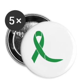 Be kind to your mind Mental Health Awareness - Buttons large 2.2''/56 mm (5-pack) - white - Front