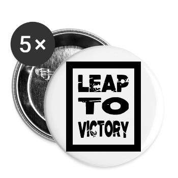 Gift Idea Geek Funny Ski Jumping Thrill Statement - Buttons large 2.2''/56 mm (5-pack) - white - Front