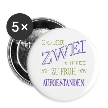 Monday Funny Saying Cool Work Colleague - Buttons large 2.2''/56 mm (5-pack) - white - Front